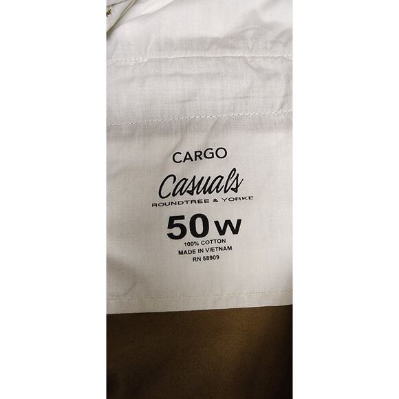 Roundtree Casual Big Man Cargo 10" Short Brown Size 50W NWT - Picture 4 of 6